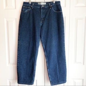 Gander Mountain Relaxed Fit Dark Denim High-Rise Jeans 16 Short